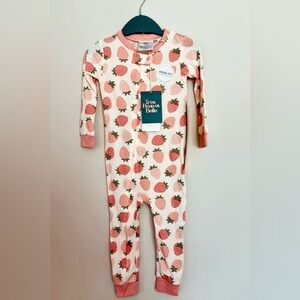 Strawberry Print Bamboo Sleeper